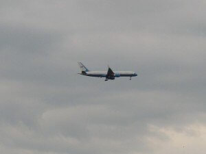 Air Force One über Erfurt
